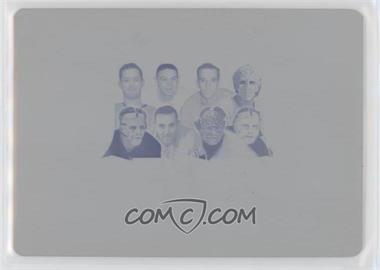 2017-18 Leaf Invictus - 8 Relics - Printing Plate Cyan #I8-07 - Glenn Hall, Ed Giacomin, Terry Sawchuk, Jacques Plante, Roger Crozier, Gerry Cheevers, Bernie Parent, Rogie Vachon /1