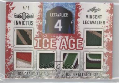 2017-18 Leaf Invictus - Ice Age Relics - Red #IA-21 - Vincent Lecavalier /9