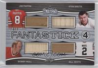 Jim Pappin, Stan Mikita, Bobby Hull, Bill White #/7