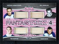 George Armstrong, Bill Barilko, Tim Horton, Dave Keon #/3