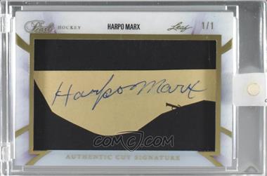 2017-18 Leaf Pearl - Cut Signatures #CS-HM1 - Harpo Marx /1 [Uncirculated]