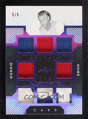 2017-18 Leaf Ultimate - The Ultimate Card - Purple Spectrum Foil #TUC-05 - Gordie Howe /6