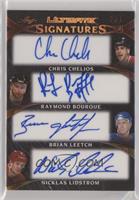 Chris Chelios, Raymond Bourque, Brian Leetch, Nicklas Lidstrom #/4