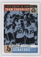 Team Checklist - Ottawa Senators