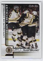 Team Checklist - Boston Bruins Team