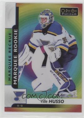 2017-18 O-Pee-Chee Platinum - [Base] - Rainbow Color Wheel #186 - Marquee Rookies - Ville Husso