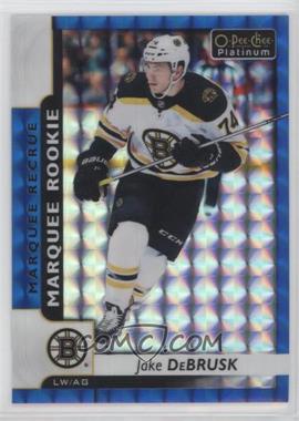 2017-18 O-Pee-Chee Platinum - [Base] - Royal Blue Cubes #187 - Marquee Rookies - Jake DeBrusk /99