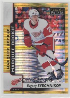 2017-18 O-Pee-Chee Platinum - [Base] - Seismic Gold #158 - Marquee Rookies - Evgeny Svechnikov /50