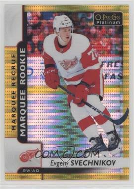 2017-18 O-Pee-Chee Platinum - [Base] - Seismic Gold #158 - Marquee Rookies - Evgeny Svechnikov /50