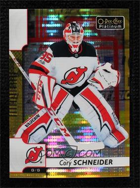 2017-18 O-Pee-Chee Platinum - [Base] - Seismic Gold #86 - Cory Schneider /50