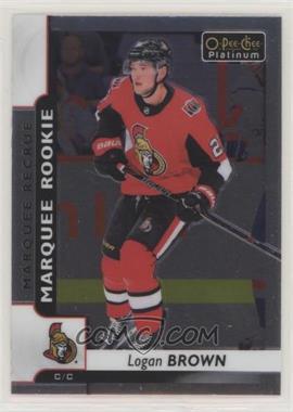 2017-18 O-Pee-Chee Platinum - [Base] #167 - Marquee Rookies - Logan Brown