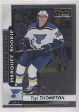 2017-18 O-Pee-Chee Platinum - [Base] #192 - Marquee Rookies - Tage Thompson