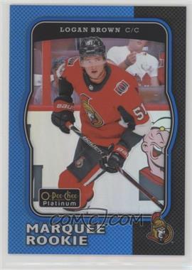 2017-18 O-Pee-Chee Platinum - Retro - Rainbow Blue #R-78 - Marquee Rookies - Logan Brown /149