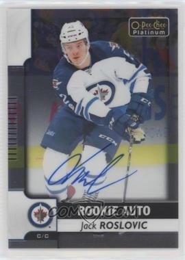 2017-18 O-Pee-Chee Platinum - Rookie Autos #R-JR - Jack Roslovic