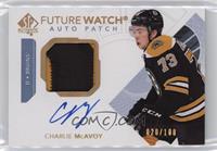 Autographed Future Watch - Charlie McAvoy #/100