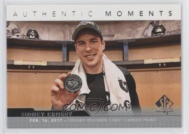 2017-18 SP Authentic - [Base] #102 - Authentic Moments - Sidney Crosby