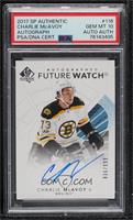 Autographed Future Watch - Charlie McAvoy [PSA 10 GEM MT] #/999