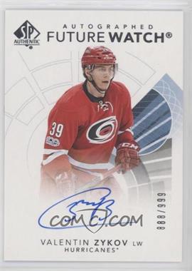 2017-18 SP Authentic - [Base] #139 - Autographed Future Watch - Valentin Zykov /999