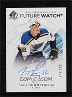 Autographed Future Watch - Tage Thompson #/999