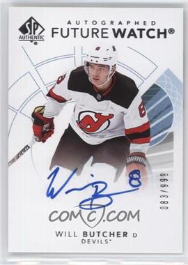 2017-18 SP Authentic - [Base] #170 - Autographed Future Watch - Will Butcher /999