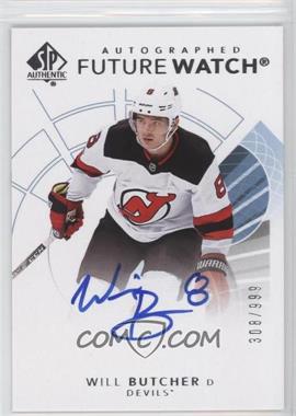 2017-18 SP Authentic - [Base] #170 - Autographed Future Watch - Will Butcher /999