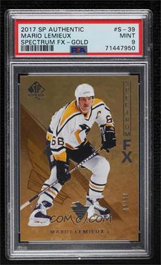 2017-18 SP Authentic - Spectrum FX - Bounty Gold #S-39 - Veterans - Mario Lemieux /50 [PSA 9 MINT]