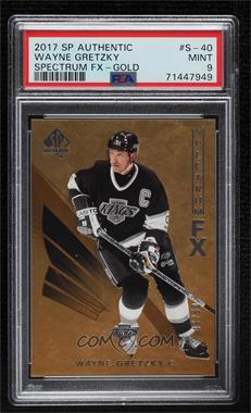 2017-18 SP Authentic - Spectrum FX - Bounty Gold #S-40 - Veterans - Wayne Gretzky /50 [PSA 9 MINT]