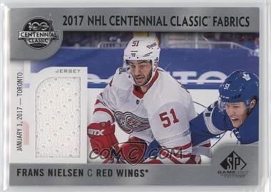 2017-18 SP Game Used - 2017 NHL Centennial Classic Fabrics #CC-FN - Frans Nielsen