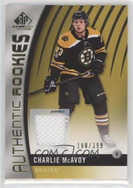 2017-18 SP Game Used - [Base] - Gold Jersey #87 - Authentic Rookies - Charlie McAvoy /399