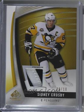 2017-18 SP Game Used - [Base] - Gold Spectrum Premium Materials #50 - Sidney Crosby /10