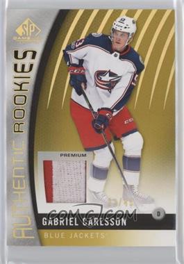 2017-18 SP Game Used - [Base] - Gold Spectrum Premium Materials #89 - Authentic Rookies - Gabriel Carlsson /49 [EX to NM]