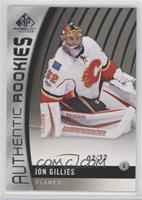 Authentic Rookies - Jon Gillies #/32