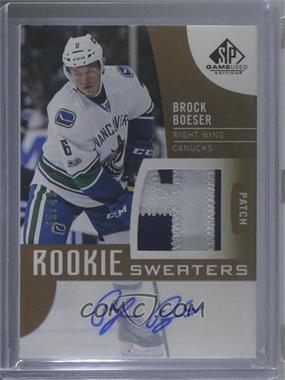 2017-18 SP Game Used - Inked Rookie Sweaters - Patch #RS-BB - Brock Boeser /49