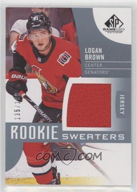 2017-18 SP Game Used - Rookie Sweaters #RS-LB - Logan Brown /199