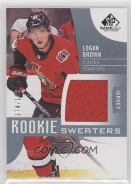 2017-18 SP Game Used - Rookie Sweaters #RS-LB - Logan Brown /199