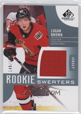 2017-18 SP Game Used - Rookie Sweaters #RS-LB - Logan Brown /199