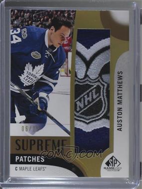 2017-18 SP Game Used - Supreme Patches #PA-AM - Auston Matthews /15