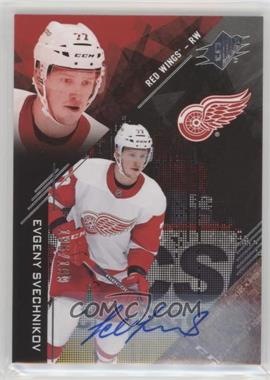 2017-18 SPx - Rookies - Autographs #R-ES - Tier 1 - Evgeny Svechnikov /199