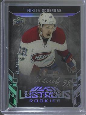 2017-18 SPx - UD Black Lustrous Rookies - Autographs #LR-NS - Nikita Scherbak /175