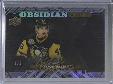 2017-18 SPx - UD Black Obsidian Scripts - Gold Spectrum #OS-CS - Conor Sheary /5