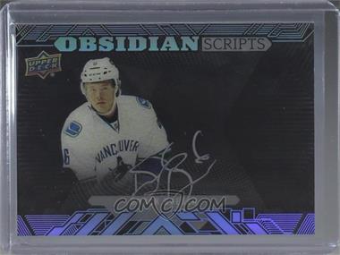 2017-18 SPx - UD Black Obsidian Scripts #OS-BB - Rookies - Brock Boeser