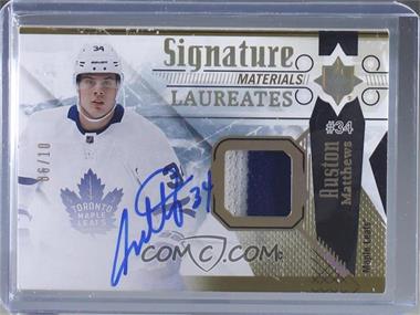 2017-18 Ultimate Collection - Signature Material Laureates #SML-AM - 2019-20 Ultimate Collection Update - Auston Matthews /10
