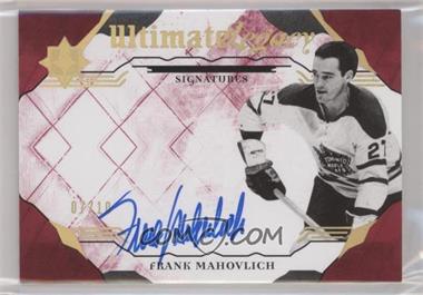 2017-18 Ultimate Collection - Ultimate Legacy Signatures - Red #ULS-FM - 2018-19 Upper Deck Ultimate Collection Update - Frank Mahovlich /10