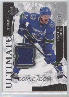 2017-18 Ultimate Collection - Ultimate Performers Jersey #UP-DS - Daniel Sedin /99 [EX to NM]