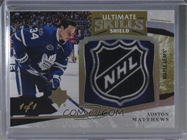 2017-18 Ultimate Collection - Ultimate Skills Shields #USS-AM - Auston Matthews /1