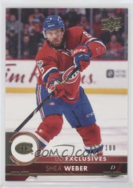 2017-18 Upper Deck - [Base] - Exclusives #106 - Shea Weber /100