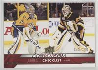 Checklist - Pekka Rinne, Matt Murray #/100