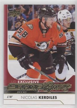 2017-18 Upper Deck - [Base] - Exclusives #241 - Young Guns - Nicolas Kerdiles /100