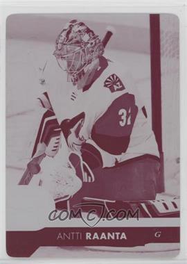 2017-18 Upper Deck - [Base] - Printing Plate Magenta #257 - Antti Raanta /1