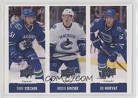 Troy Stecher, Brock Boeser, Bo Horvat